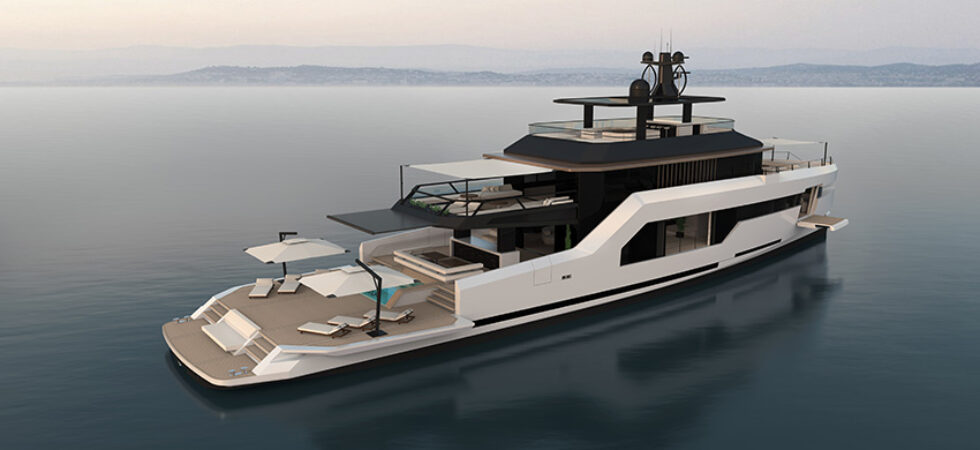 Svenskdesignad yacht på Monaco Yacht Show