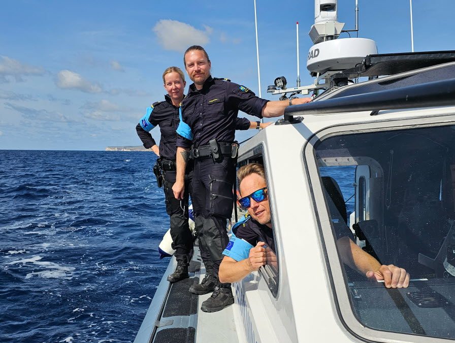 Kustbevakningen patrullerar åter i Medelhavet