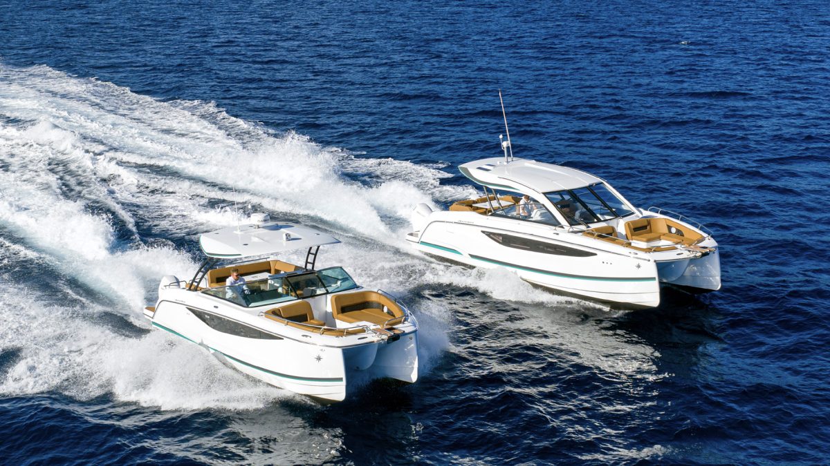 Jeanneau lanserar ny serie motorkatamaraner