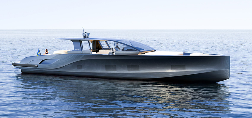 Största båten hittills från Windy i Västervik