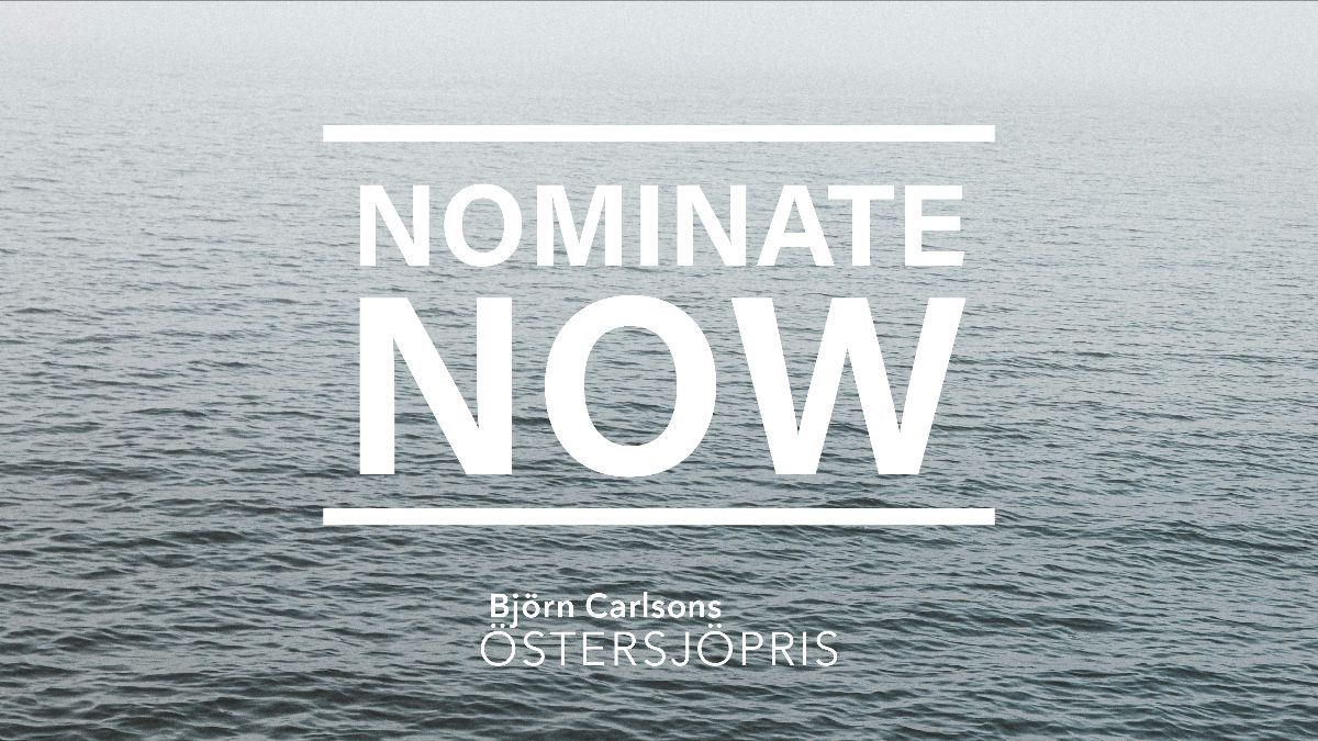 Nominera till Björn Carlsons Östersjöpris 2026 – prissumma på 5 Mkr