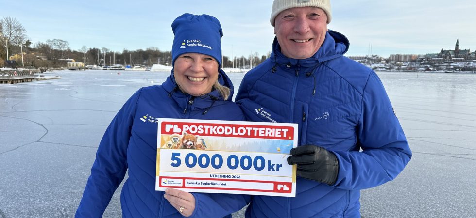 5 Mkr till Svenska Seglarförbundet – tack vare lottköpare