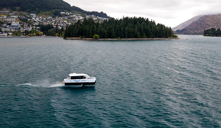 Eldrift på Nya Zeeland – bärplansbåt testas för framtida transporter