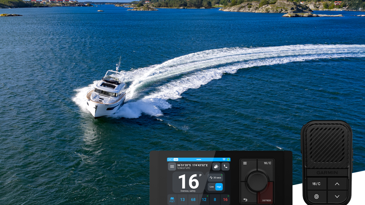 Allt-i-ett Garmin Signal VHF-marinradio