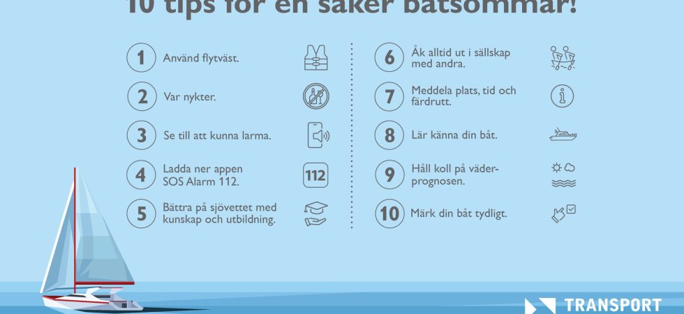 Så undviker du risker på sjön