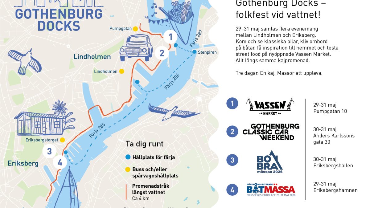 Premiär för Gothenburg Docks – ny evenemangssatning vid kajen