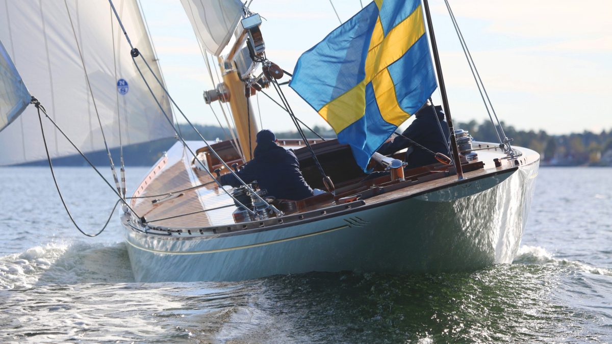 Klassiska yachten Princess Svanevit visas upp i Stockholm