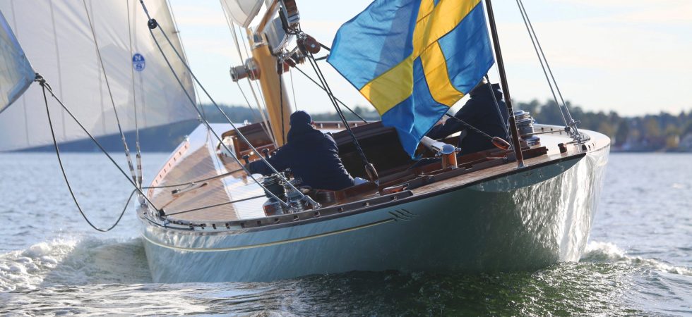 Klassiska yachten Princess Svanevit visas upp i Stockholm