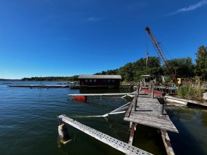 En nedgången varvsmiljö.